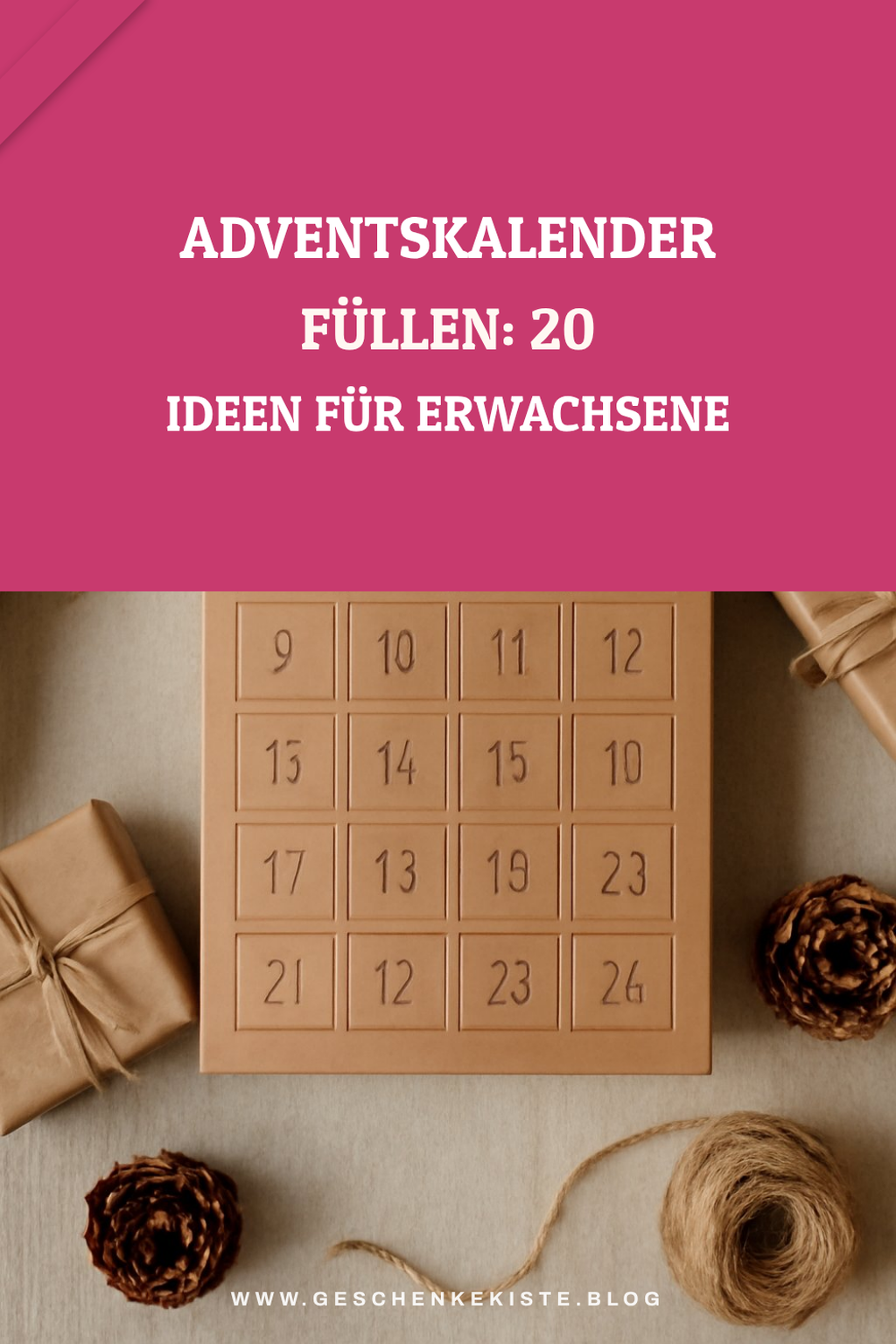 Adventskalender füllen: 20 Ideen für Erwachsene