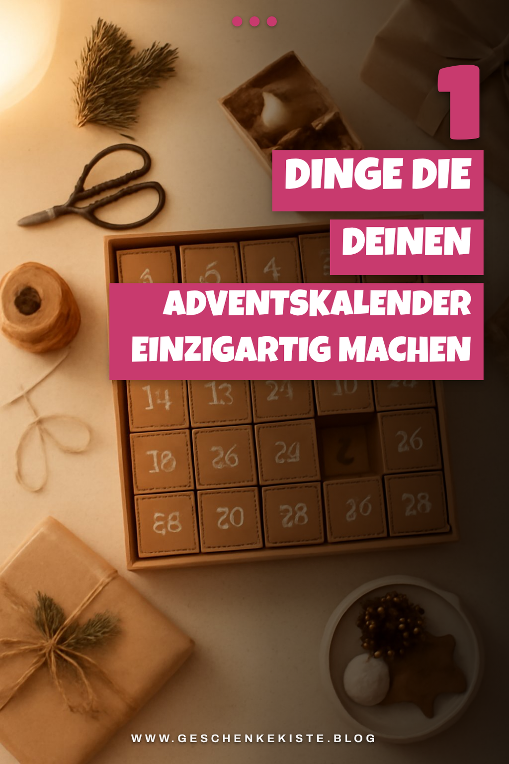 So füllst du deinen Adventskalender kreativ und sinnvoll