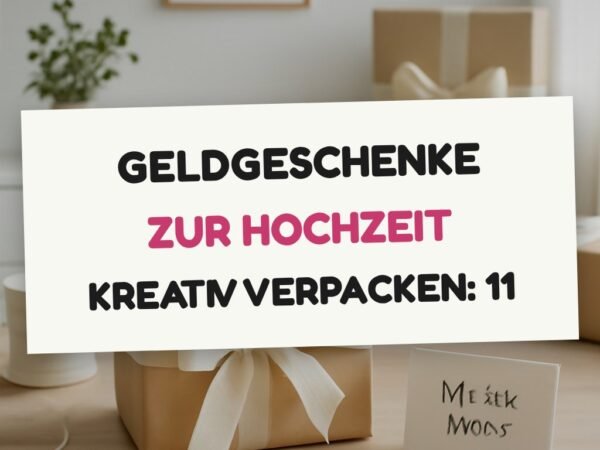 Geldgeschenke zur Hochzeit kreativ verpacken: 11 Ideen