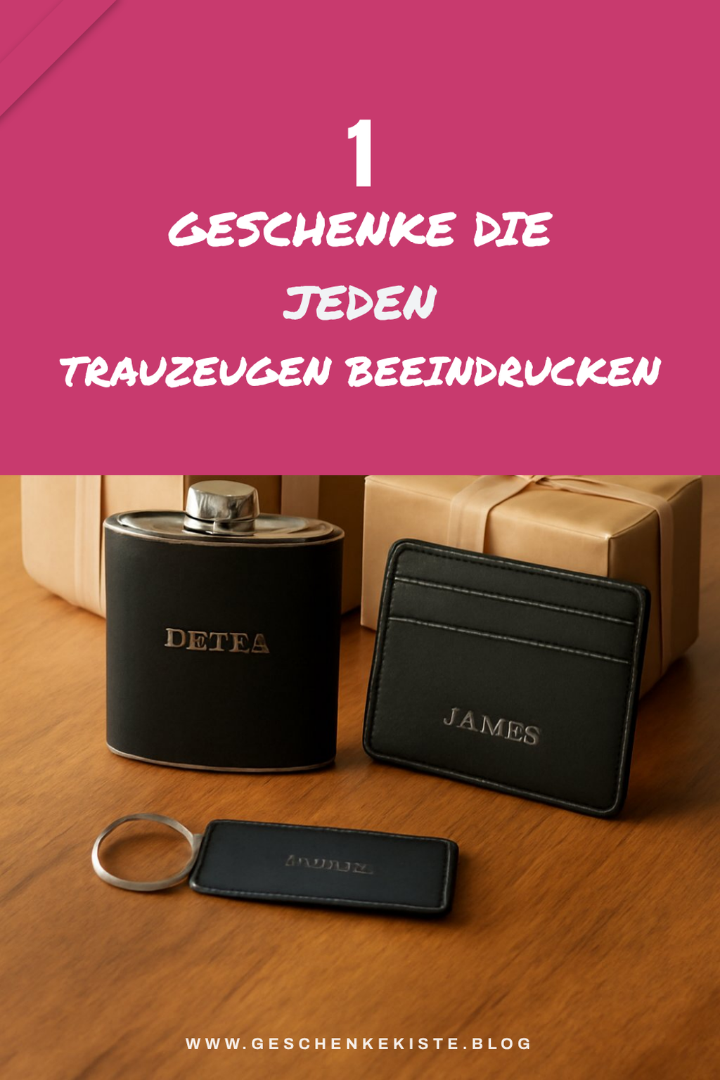 Diese 3 personalisierten Geschenke beeindrucken jeden Trauzeugen