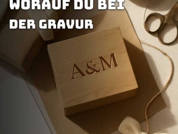 Gravur-Geschenke: Worauf du bei der Gravur achten solltest