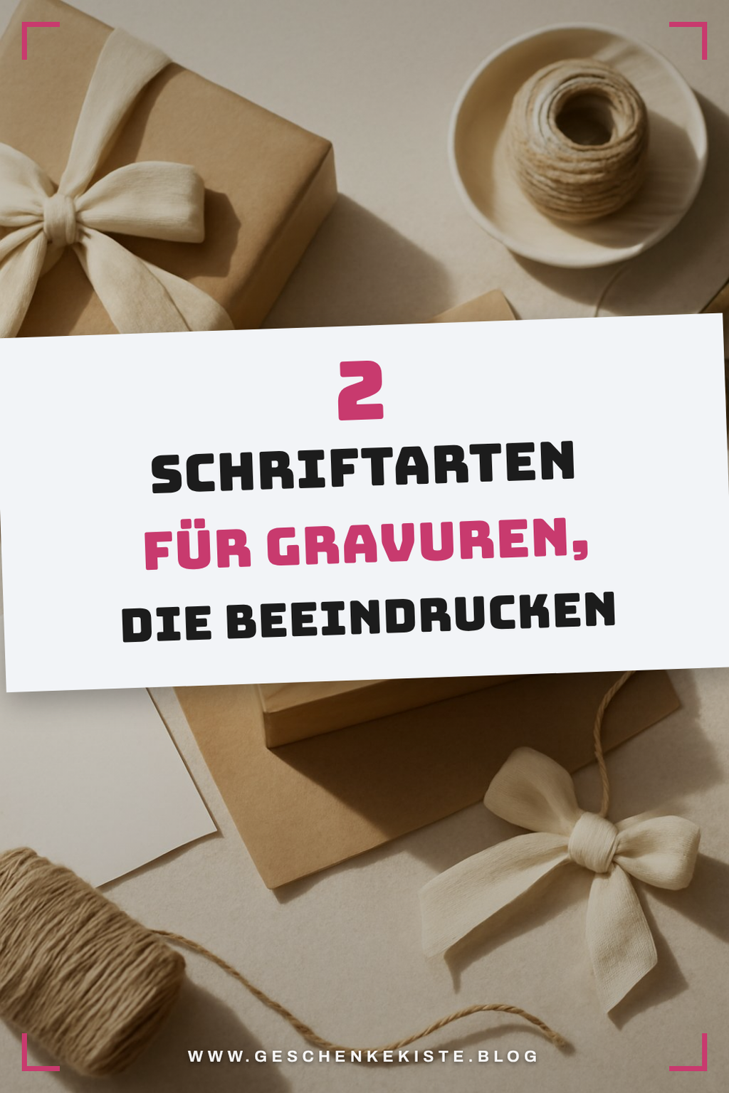 Die richtige Schriftart für deine Gravur wählen