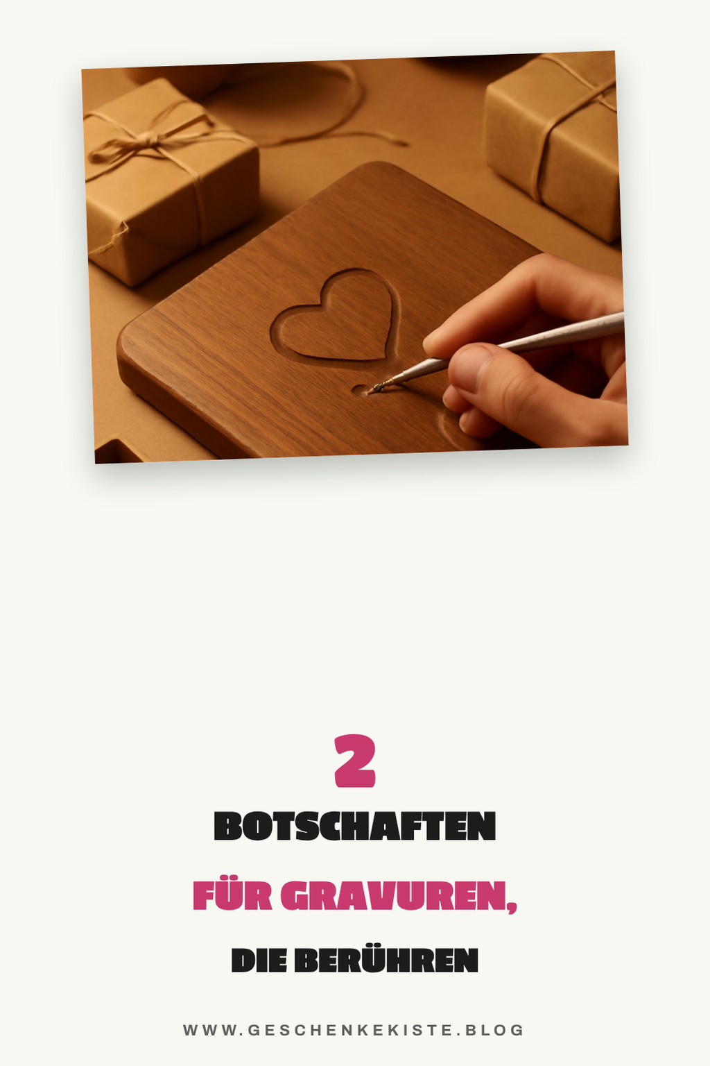 Botschaft und Inhalt der Gravur