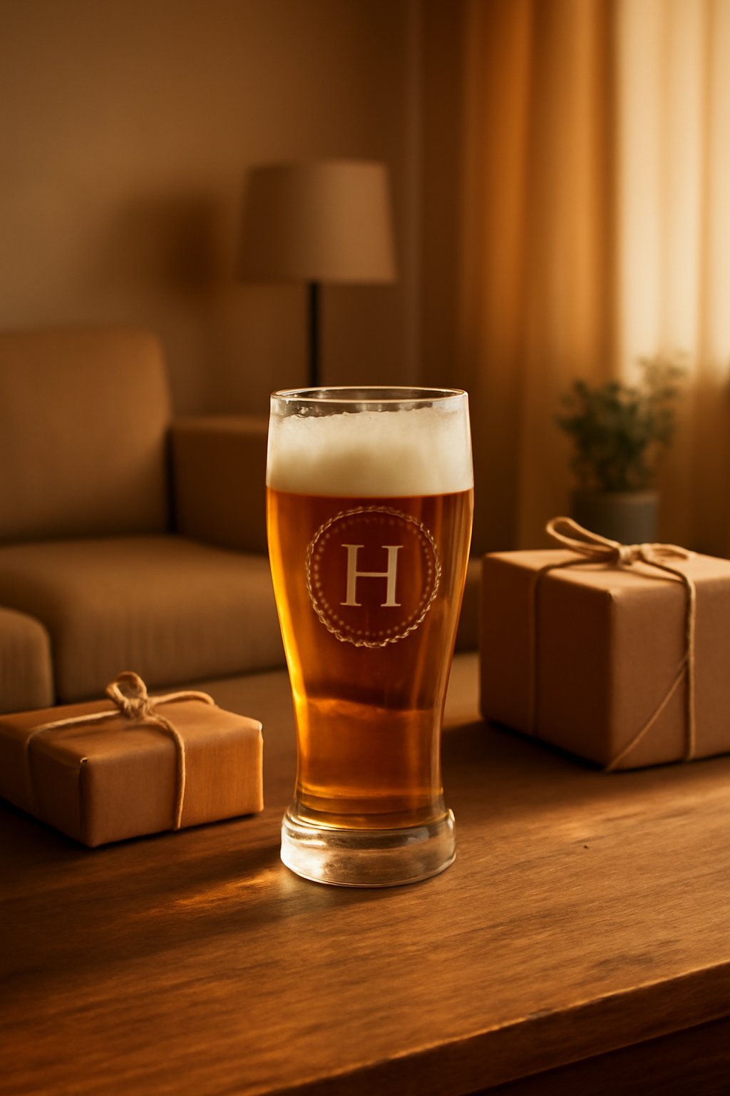 Bierglas mit Name graviert