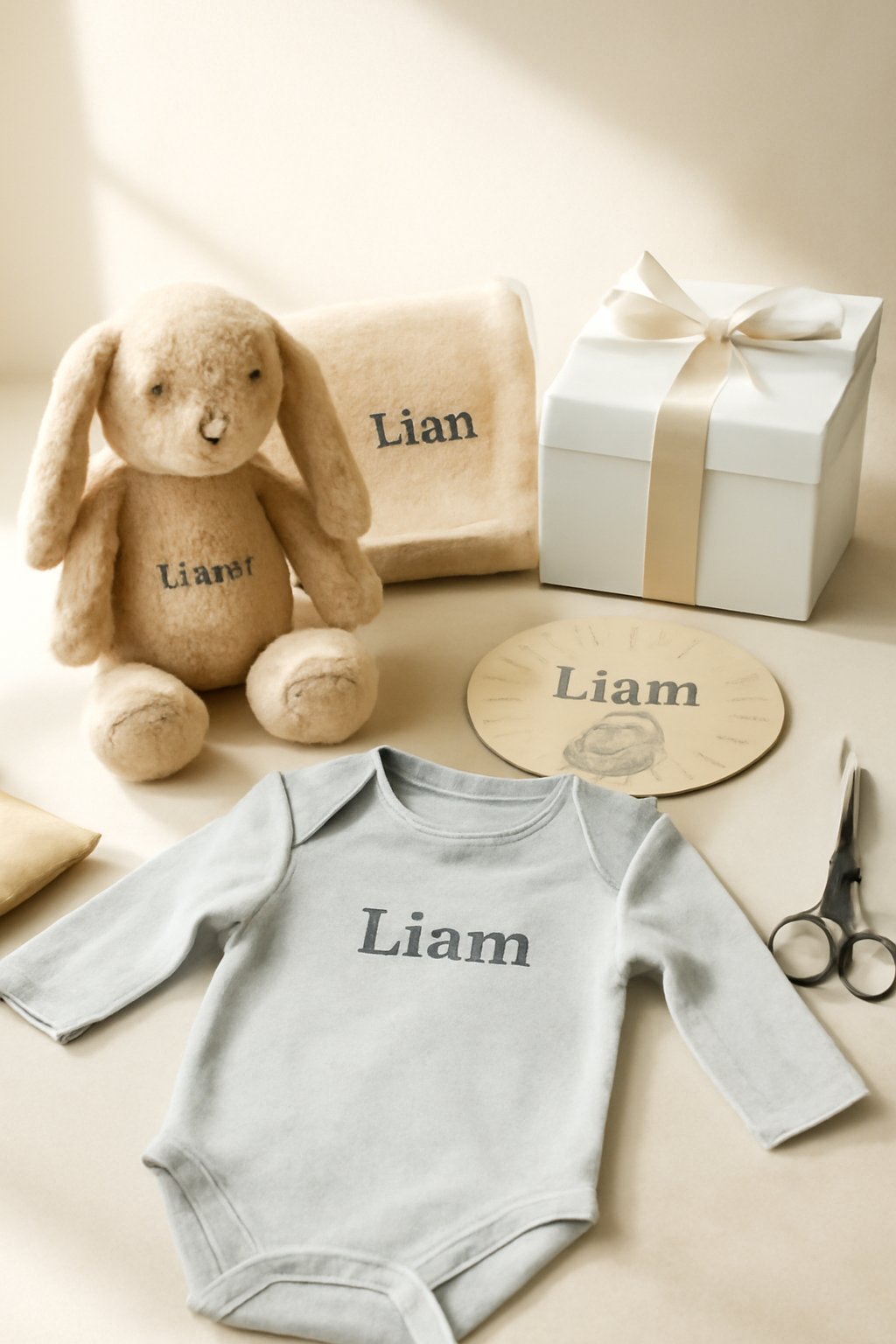 Namensschild aus Holz personalisiert