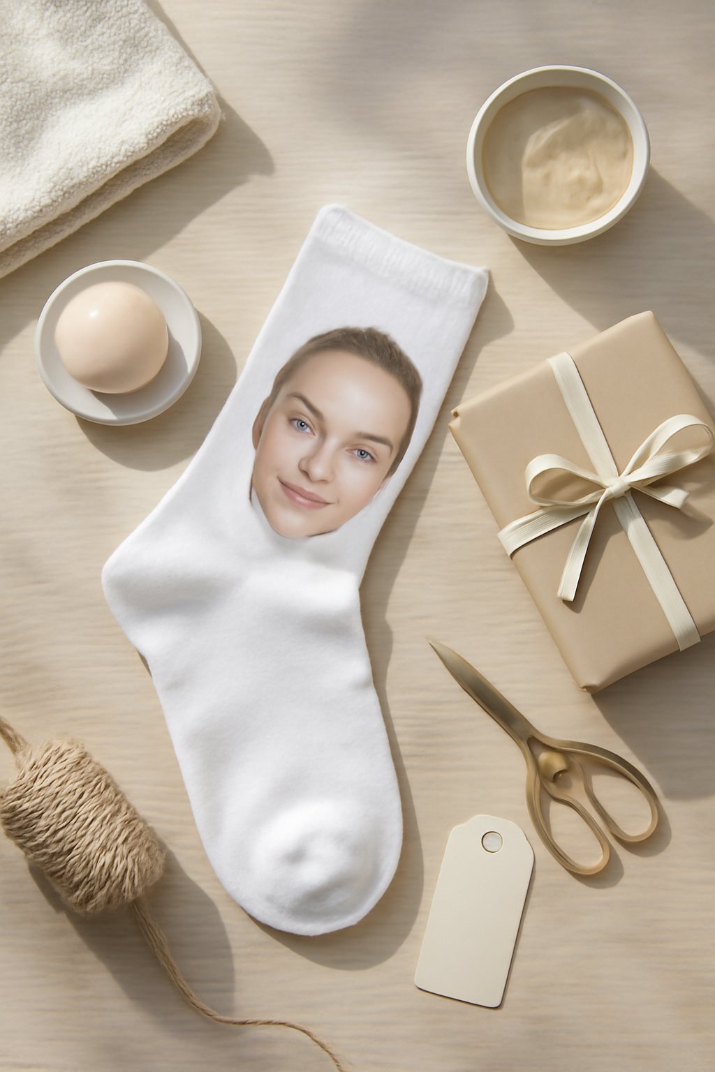 Baumwollsocken unbedruckt