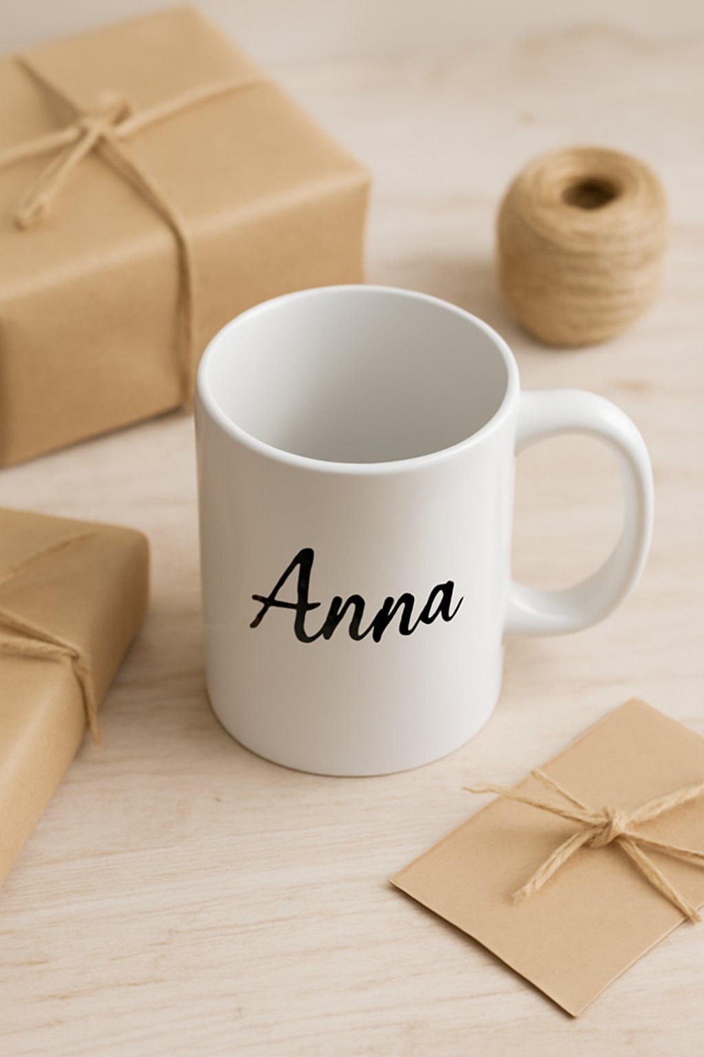 Tasse mit Namen und Familienmotiv