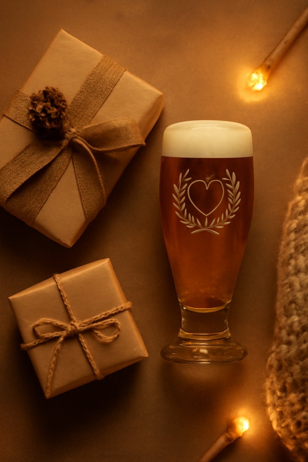 Graviertes Bierglas für Absolventen