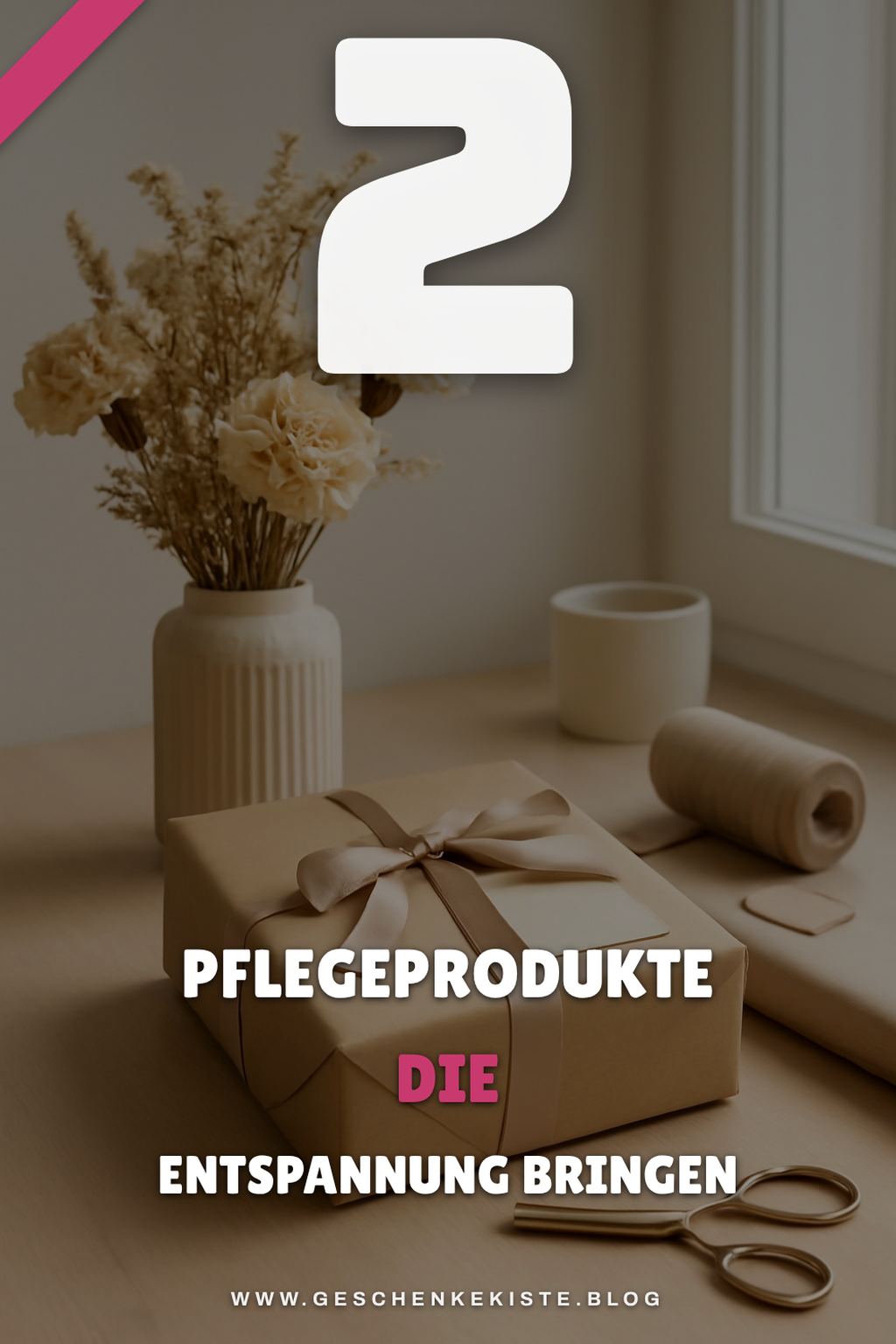 Schöne Pflegeprodukte für Entspannung