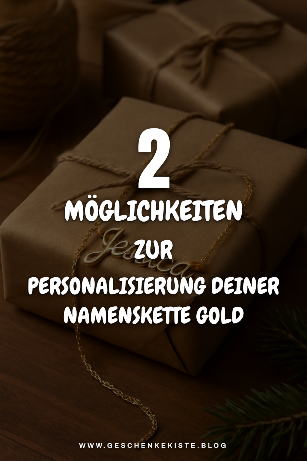 Personalisierung deiner Namenskette Gold