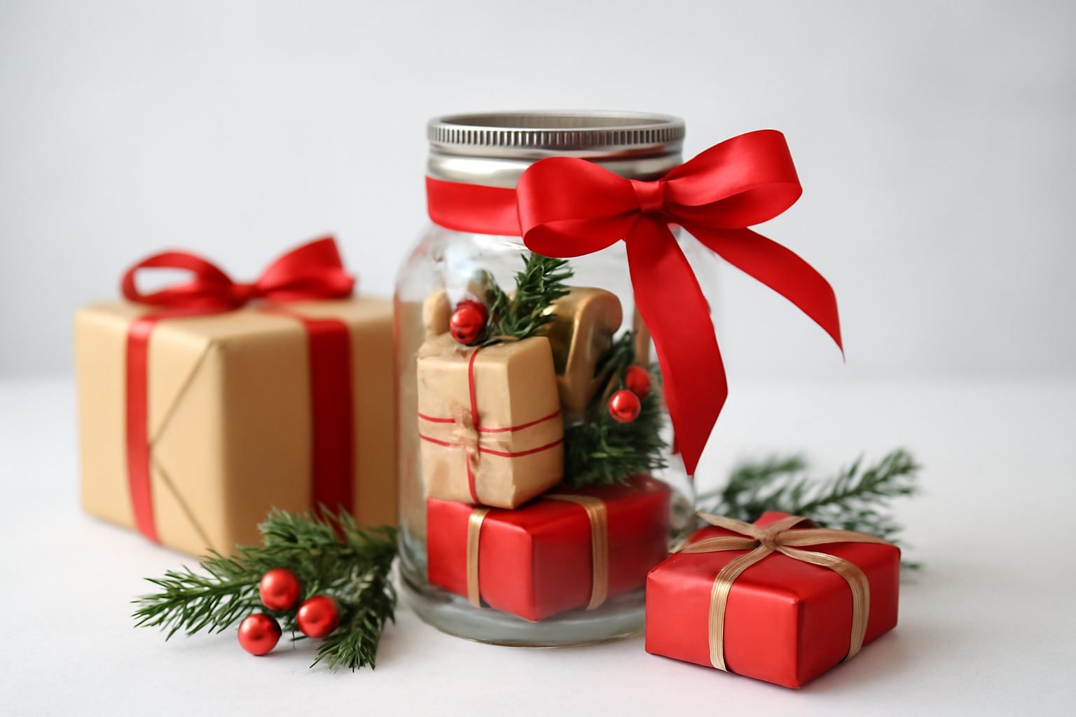 Weihnachtsgeschenke Kindergarten im Glas