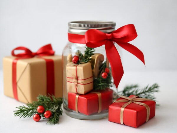 Weihnachtsgeschenke Kindergarten im Glas