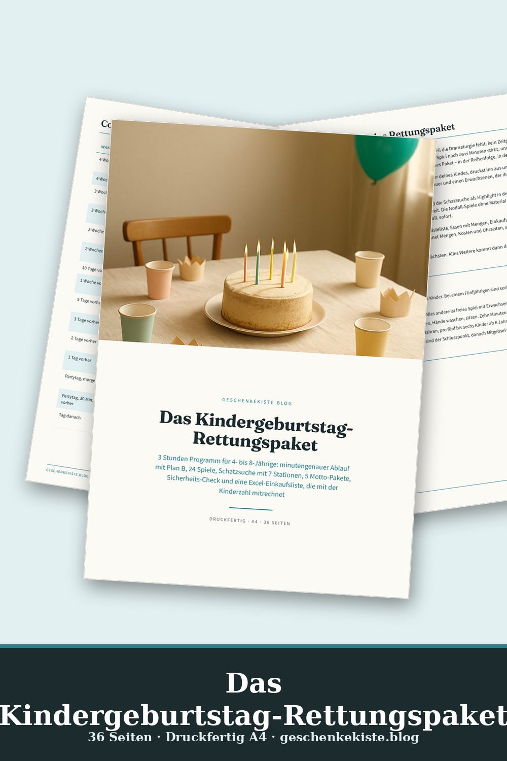 Das Kindergeburtstag-Rettungspaket – Vorschau Seite 1